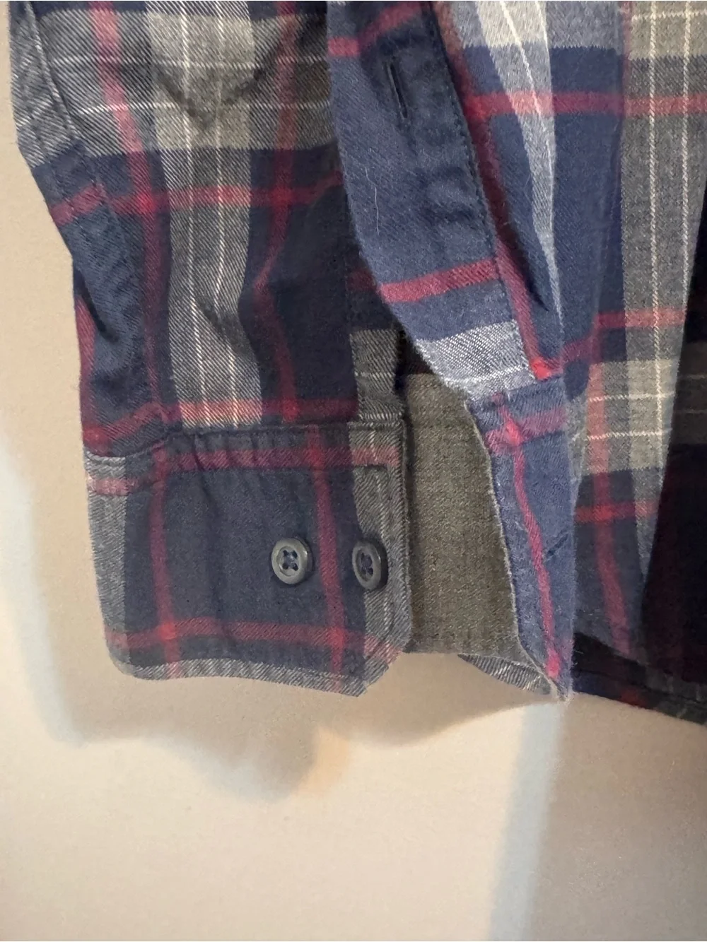 Banana Republic Luxe Flannel Shirt Men’s XL Slim Fit Plaid Elbow Patch